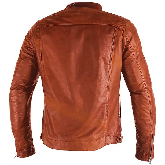 In Genuine Leather Motorcycle Jacket Dainese Model Heston Tan