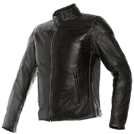 In Genuine Leather Motorcycle Jacket Dainese Model Mike Nero