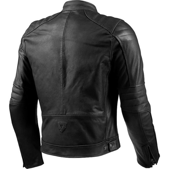 In Genuine Leather Motorcycle Jacket Rev'it Model Redhook Black