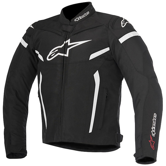 In Moto jacket fabric Alpinestars T-GP PLUS R v2 Black White