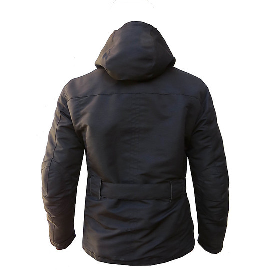 In Moto jacket fabric City Hero 897 Black Hooded