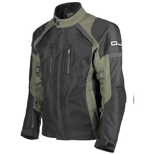 In Moto Jacket Waterproof fabric OJ Unstoppable Black Green