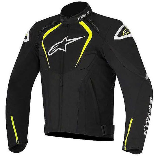 In Motorcycle Jacket Alpinestars T-Jaws Fabric Waterproof Black Fluorescent Yellow