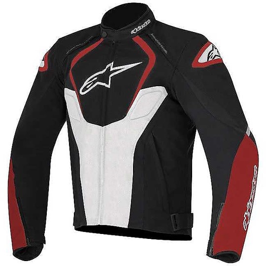 In Motorcycle Jacket Alpinestars T-Jaws Fabric Waterproof Black White Red