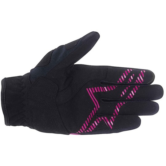 In Women's Leather Motorcycle Gloves Alpinestars STELLA Asama AIR Glove Black Violet