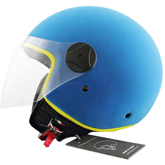Independent Italian Motorcycle Helmet Jet Blue Velvet Velvet Fantastic