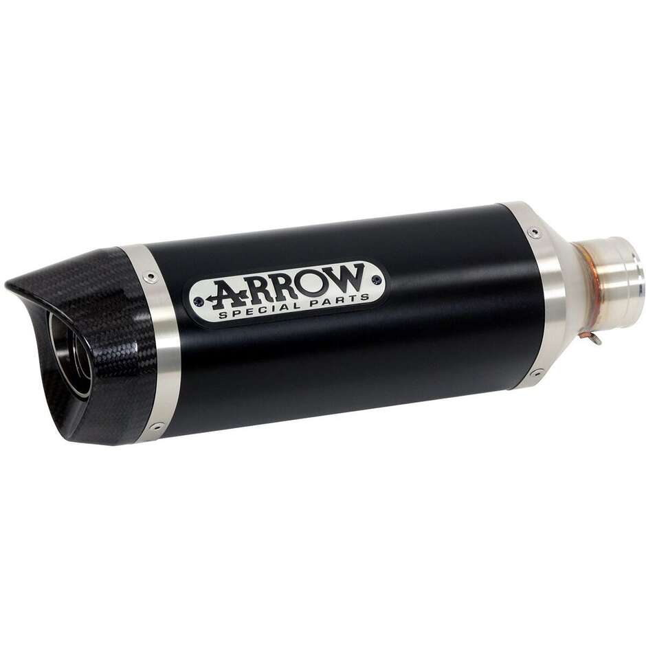 Indy Race Dark Aluminum Exhaust Muffler with Carby End Cap For Honda CBR 600 RR (07-12)