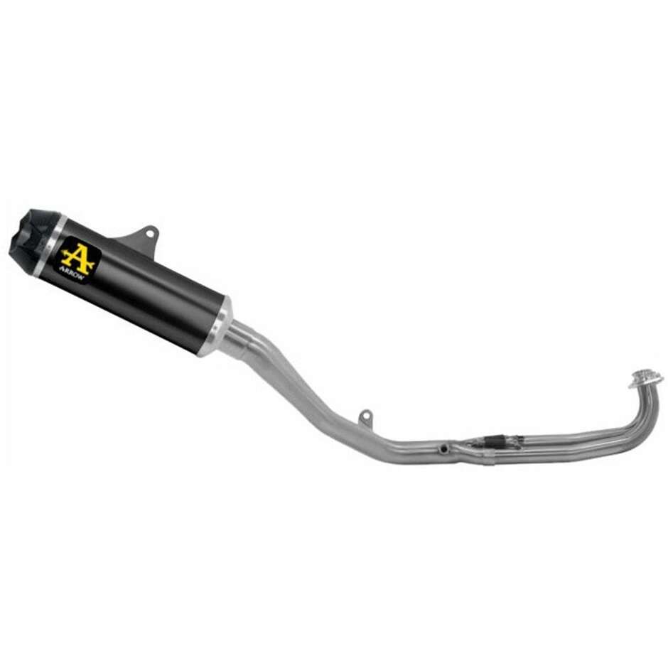 Indy Race Dark Titanium Complete Exhaust for Yamaha TMAX 530