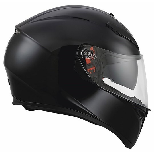 Inetgrale Motorcycle Helmet AGV K-3 SV Black Dual Visor Mono Lucdio