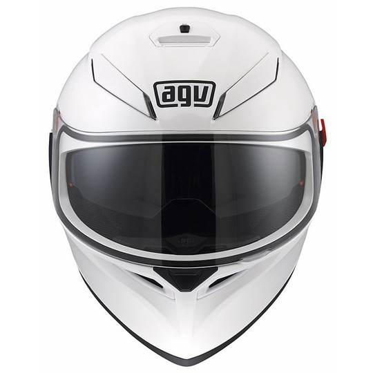 Inetgrale Motorcycle Helmet AGV K-3 SV Double Visor Mono White Lucdio