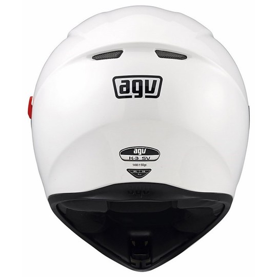 Inetgrale Motorcycle Helmet AGV K-3 SV Double Visor Mono White Lucdio