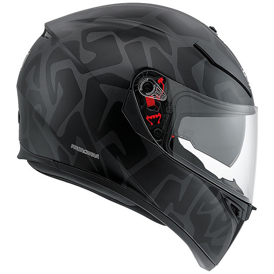 Inetgrale Motorcycle Helmet AGV K-3 SV Double Visor Multi Aerial