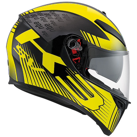 Inetgrale Motorcycle Helmet AGV K-3 SV Double Visor Multi Glimpse