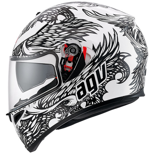 Inetgrale Motorcycle Helmet AGV K-3 SV Double Visor Multi Thyrus
