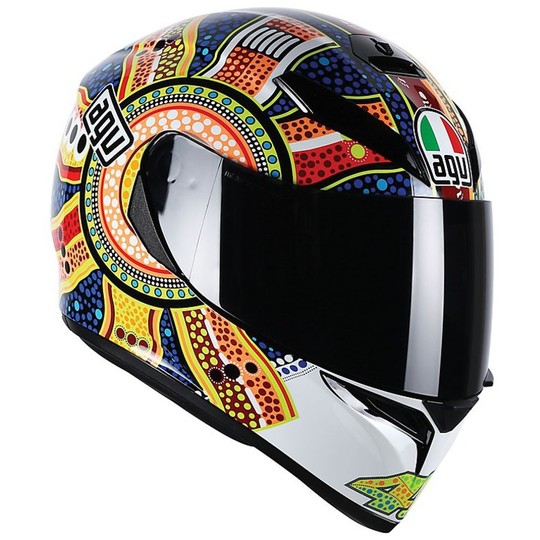 Inetgrale Motorcycle Helmet AGV K-3 SV Double Visor Top Valentino Rossi Dreamtime