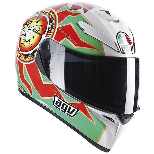 Inetgrale Motorcycle Helmet AGV K-3 SV Double Visor Top Valentino Rossi Imola 1998