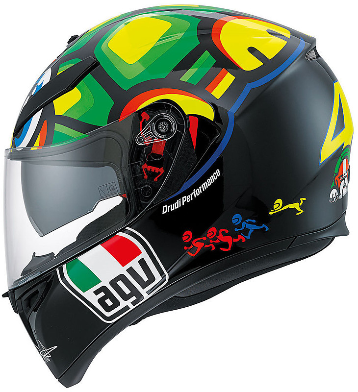 Inetgrale Motorcycle Helmet AGV K-3 SV Double Visor Turtle Top Replica