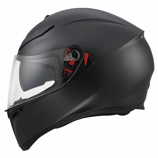 Inetgrale Motorcycle Helmet AGV K-3 SV Matt Black Mono Double Visor