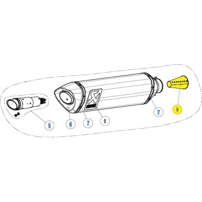 Inserto Akrapovic P-CP025 taglia unica