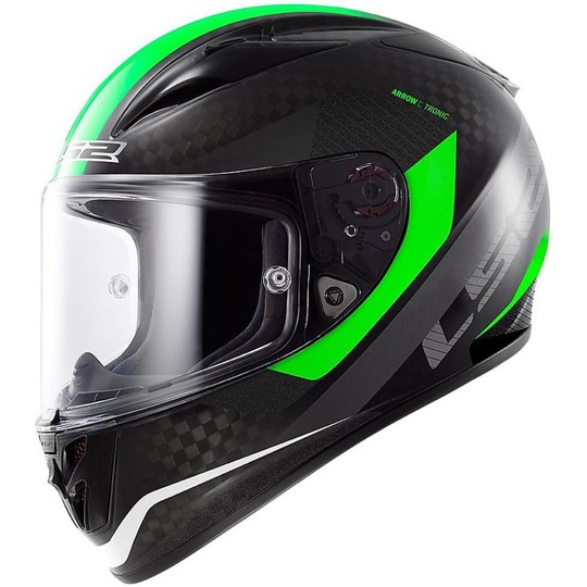 Integral Carbon Motorcycle Helmet LS2 FF323 Arrow C Tronic Green Fluo