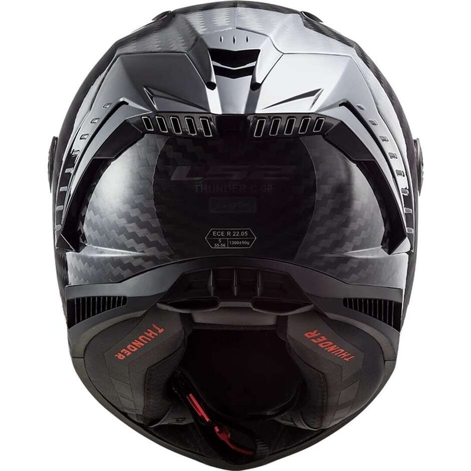 Integral Carbon Motorcycle Helmet Ls2 FF805 THUNDER C Solid Carbon