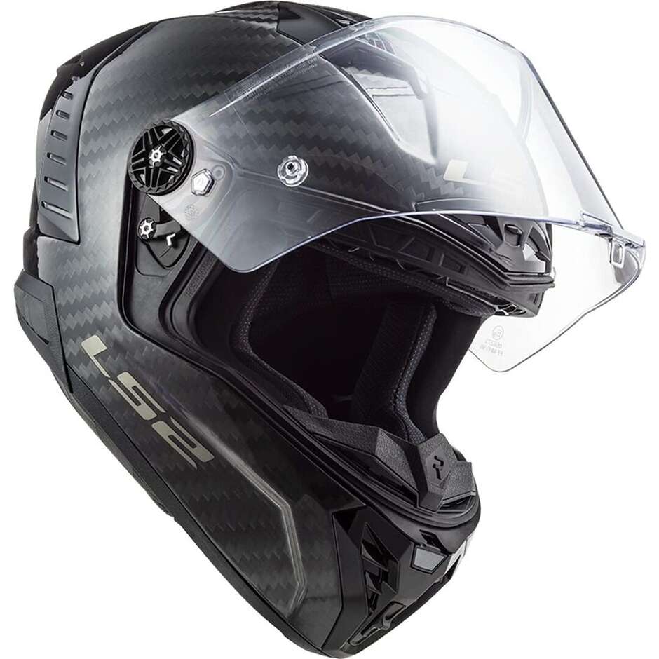 Integral Carbon Motorcycle Helmet Ls2 FF805 THUNDER C Solid Carbon