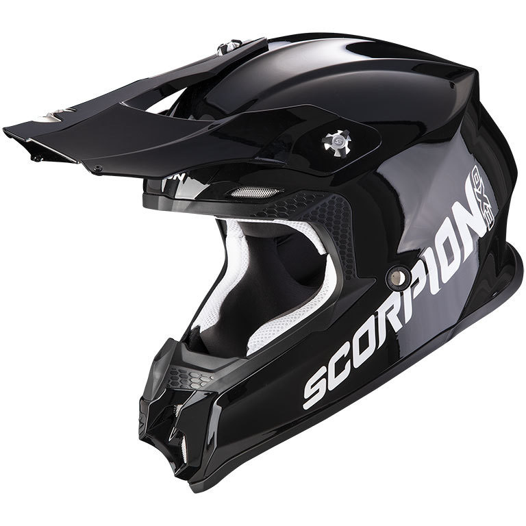 Integral Cross Enduro Motorcycle Helmet Scorpion VX 16 EVO AIR SOLID Black