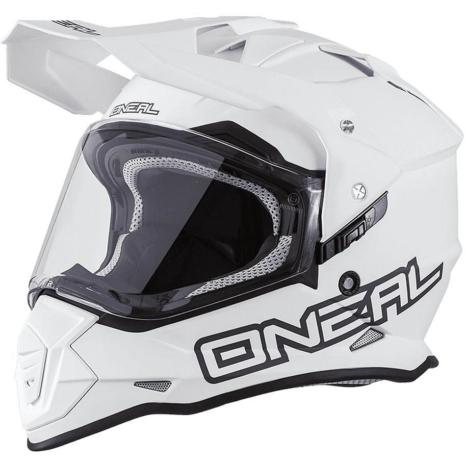 Integral Cross Enduro Motorcycle Helmet With Oneal SIERRA V.22 White Visor