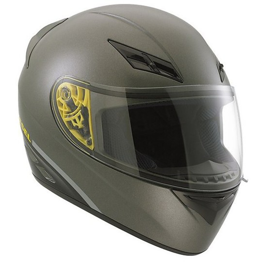 Integral Diesel Motorcycle Helmet Full-Jack Mono Green opaque