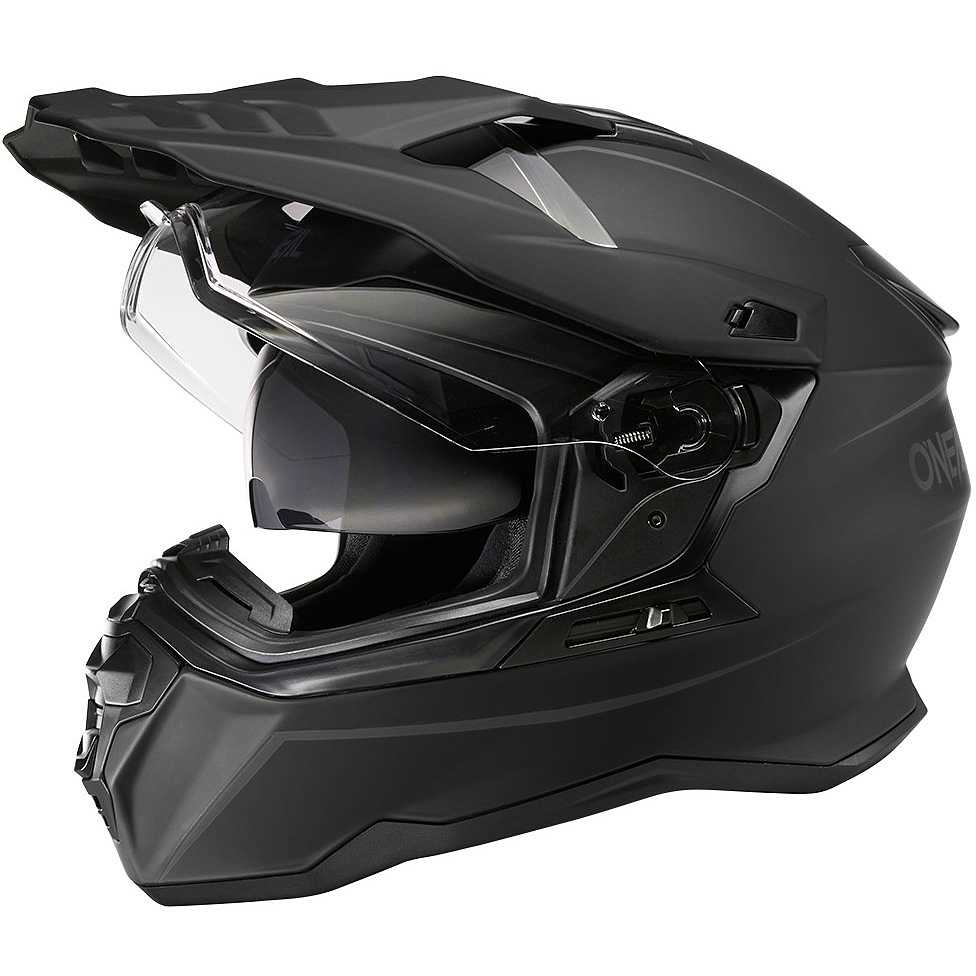 Integral Enduro Motorcycle Helmet With Oneal D-SRS V.22 Matt Black Visor  For Sale Online 