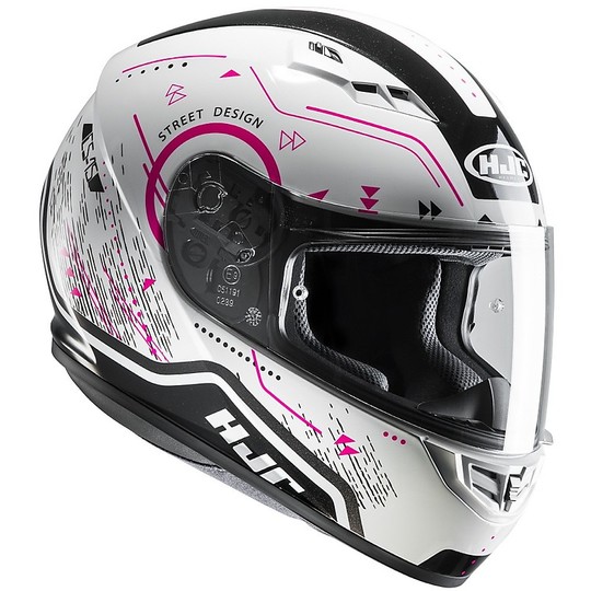 Integral Helmet HJC CS-15 Safa MC8 Black White Pink