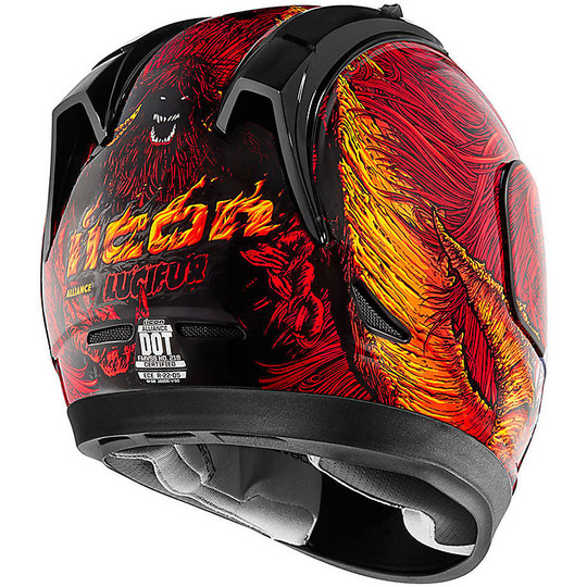 Integral Helmet Icon Alliance GT Lucifur Red