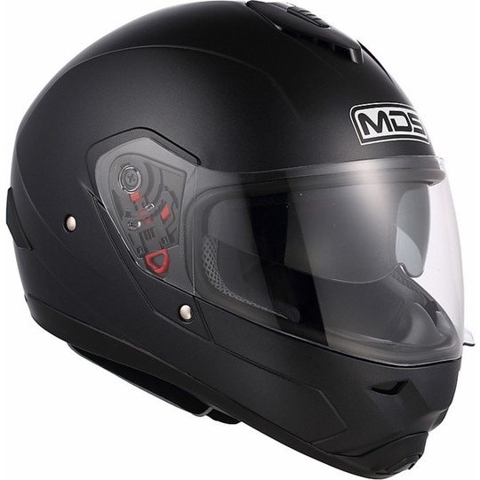 Integral Mds by Agv Motorcycle Helmet Matt Black Mono Fullsun