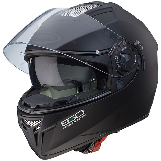Integral Model Caberg Ego Motorcycle Helmet Matte Black Dual Visor