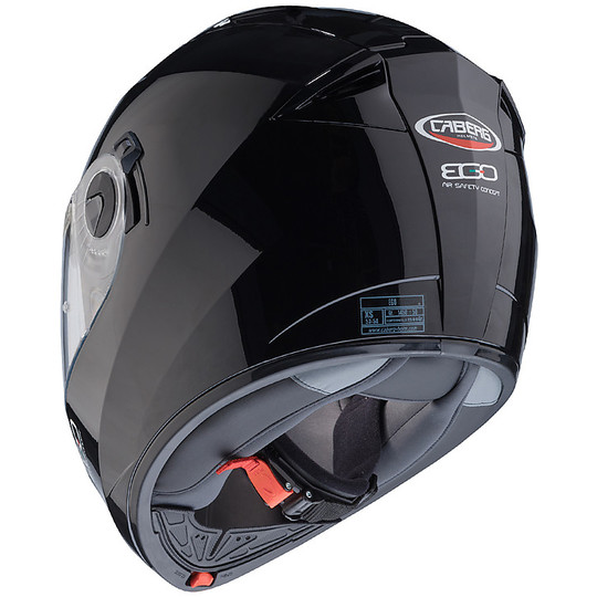 Integral Model Motorcycle Helmet Caberg Ego Gloss Black Dual Visor