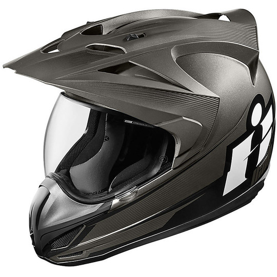 Integral Moto Helmet All Road Icon Variant DoubleStack Black