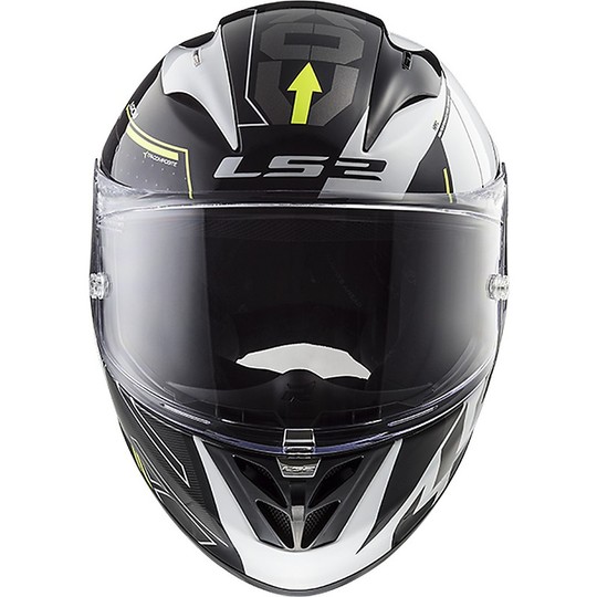Integral Moto Helmet Ls2 FF323 Arrow R Evo Techno Black White