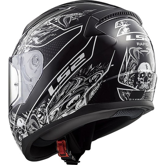 Integral Moto Helmet Ls2 FF353 Rapid Black Crypt Crypt
