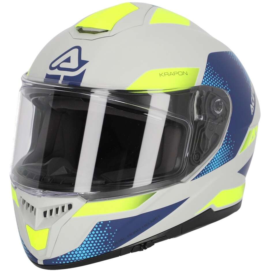 Integral Motorcycle Helmet Acerbis KRAPON Gray Blue