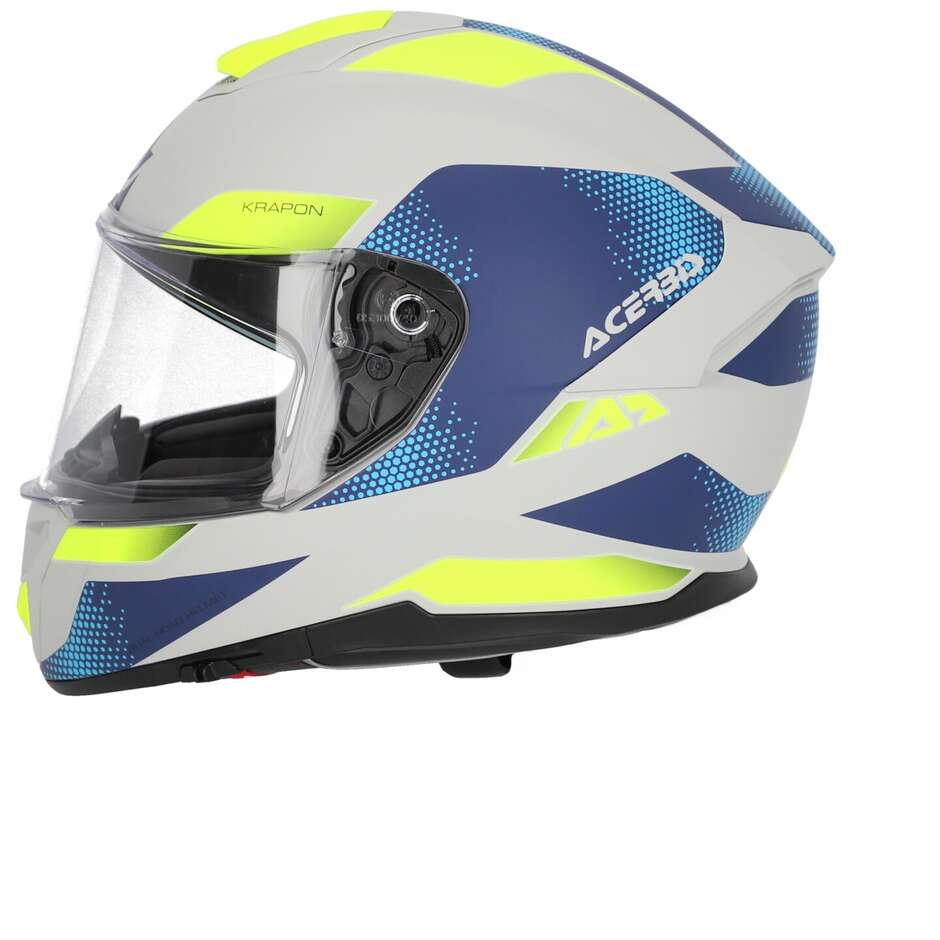 Integral Motorcycle Helmet Acerbis KRAPON Gray Blue