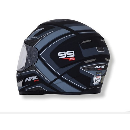 Integral Motorcycle Helmet AFX Fx-99 Recurve Matt Black Gray