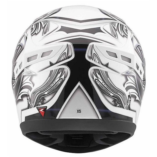 Integral Motorcycle Helmet AGV By Mds M13 Multi Brush White-Black
