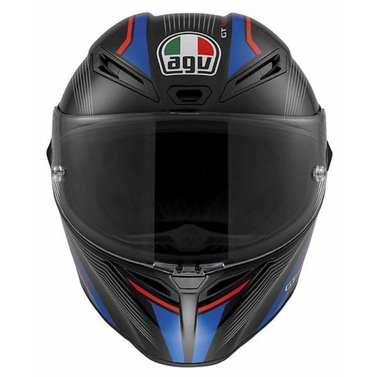 Integral Motorcycle Helmet AGV GT FAST Multi Aspide Black-Red-Blue