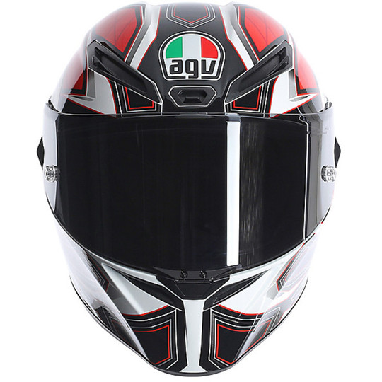 Integral Motorcycle Helmet AGV GT-Fast Multi Gravity Sport Touring White Black Red