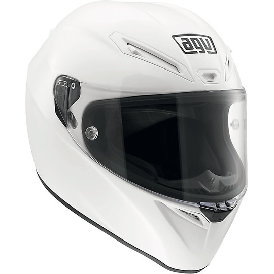 Integral Motorcycle Helmet Agv GT-Fast Sport Touring Mono Glossy White PINLOCK INCLUDED