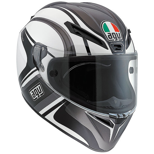 Integral Motorcycle Helmet Agv GT-Fast Sport Touring Multi Monterey Black White Grey PINLOCK INCLUDED