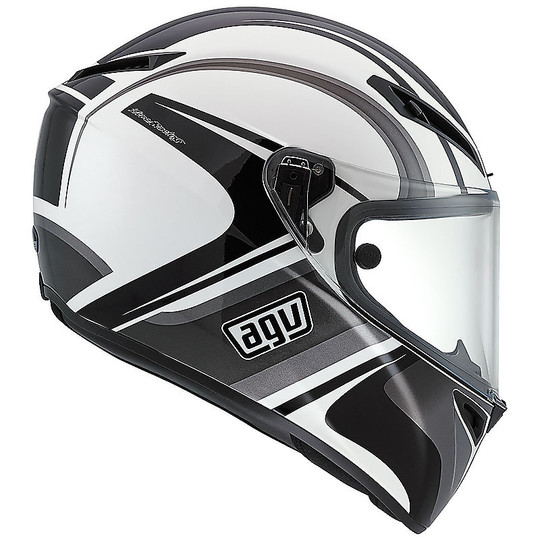 Integral Motorcycle Helmet Agv GT-Fast Sport Touring Multi Monterey Black White Grey PINLOCK INCLUDED