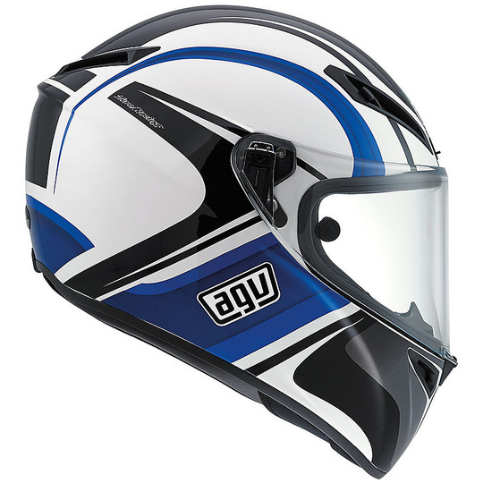 Integral Motorcycle Helmet AGV GT-Sport Touring Fast Multi Monterey Black White Blue