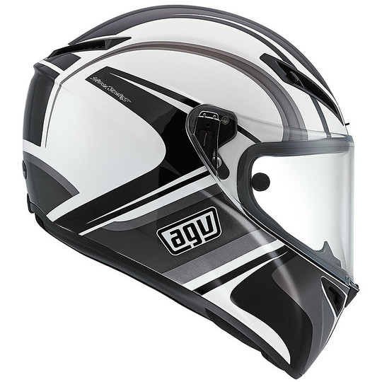 Integral Motorcycle Helmet AGV GT-Sport Touring Fast Multi Monterey Black White Grey