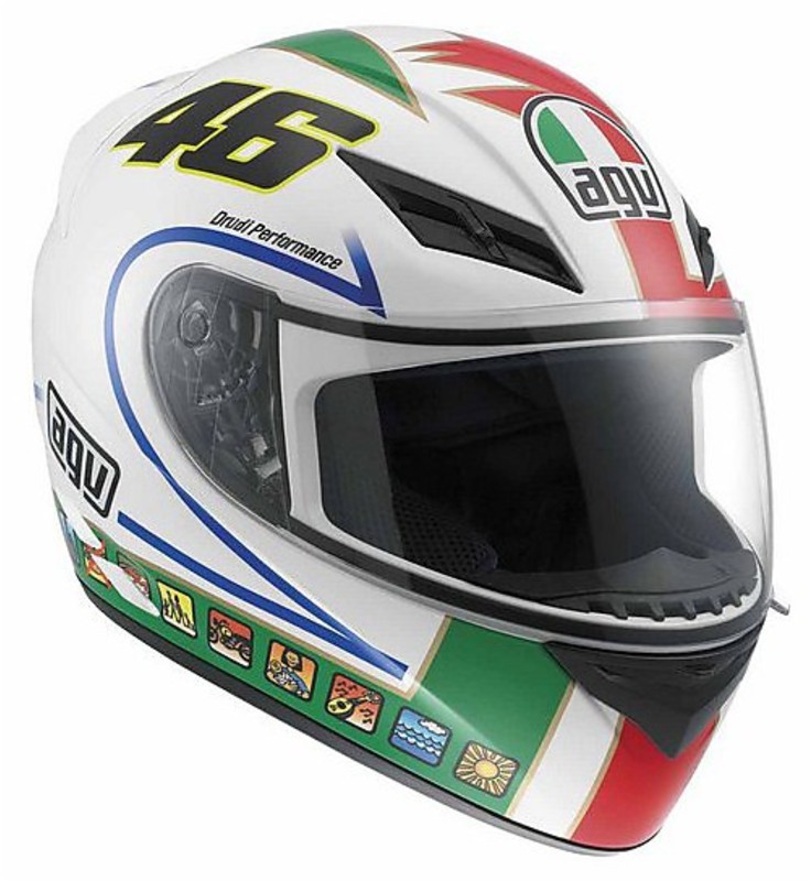 Foto klistermærke Blive ved Integral Motorcycle Helmet AGV K-3 Rossi Top Icon For Sale Online -  Outletmoto.eu
